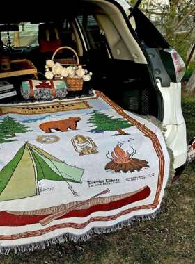 后备箱露摊毯装饰挂毯车箱毯子集市夜市1002418尾桌布房车摆户外