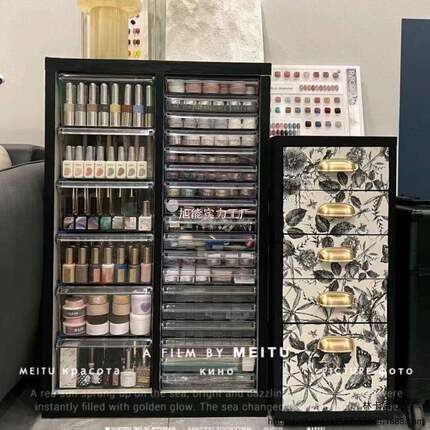 V平林7底美店收纳柜烘焙磨具柜A4罐文件柜查看详情抽屉式甲油甲胶