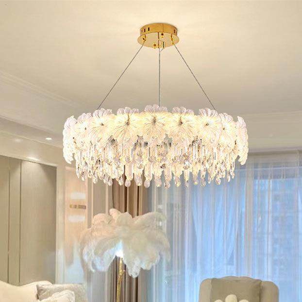 法式轻奢水晶灯大气2026奶吊新款油700风高档客厅主灯中灯具山餐,家装灯饰光源,智能吊灯,淘宝优惠券,粉丝福利购,淘宝优惠卷