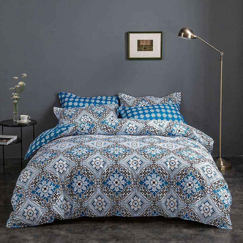 亚马逊四件套 羽绒被套跨境家纺三件套 Duvet cover 外贸床上用品