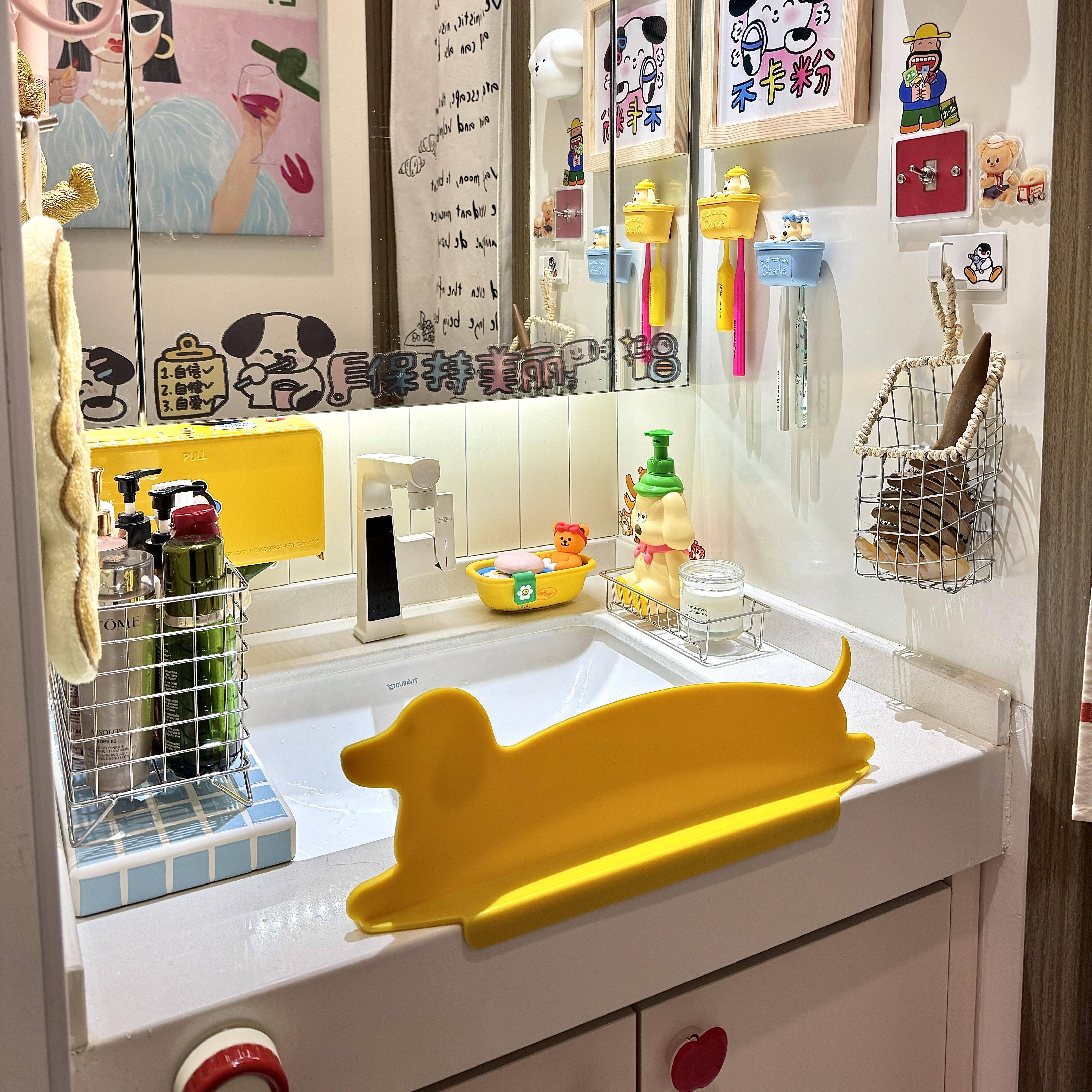 【新家的100个快递】卫生间水池挡水板厨房水槽防溅水家用隔板,家庭/个人清洁工具,厨卫防水贴/条,淘宝优惠券,粉丝福利购,淘宝优惠卷