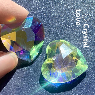 2个一对组合爱心水晶玻璃丁达尔太阳光捕手520情人节送女朋友礼物