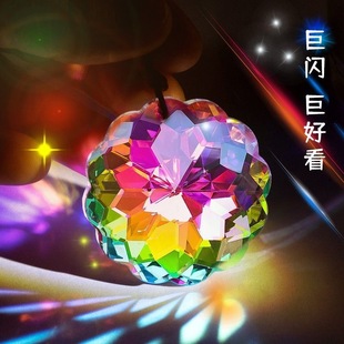 丁达尔效应水晶玻璃摆件太阳捕手棱光镜解压桌面摆件情人朋友礼物
