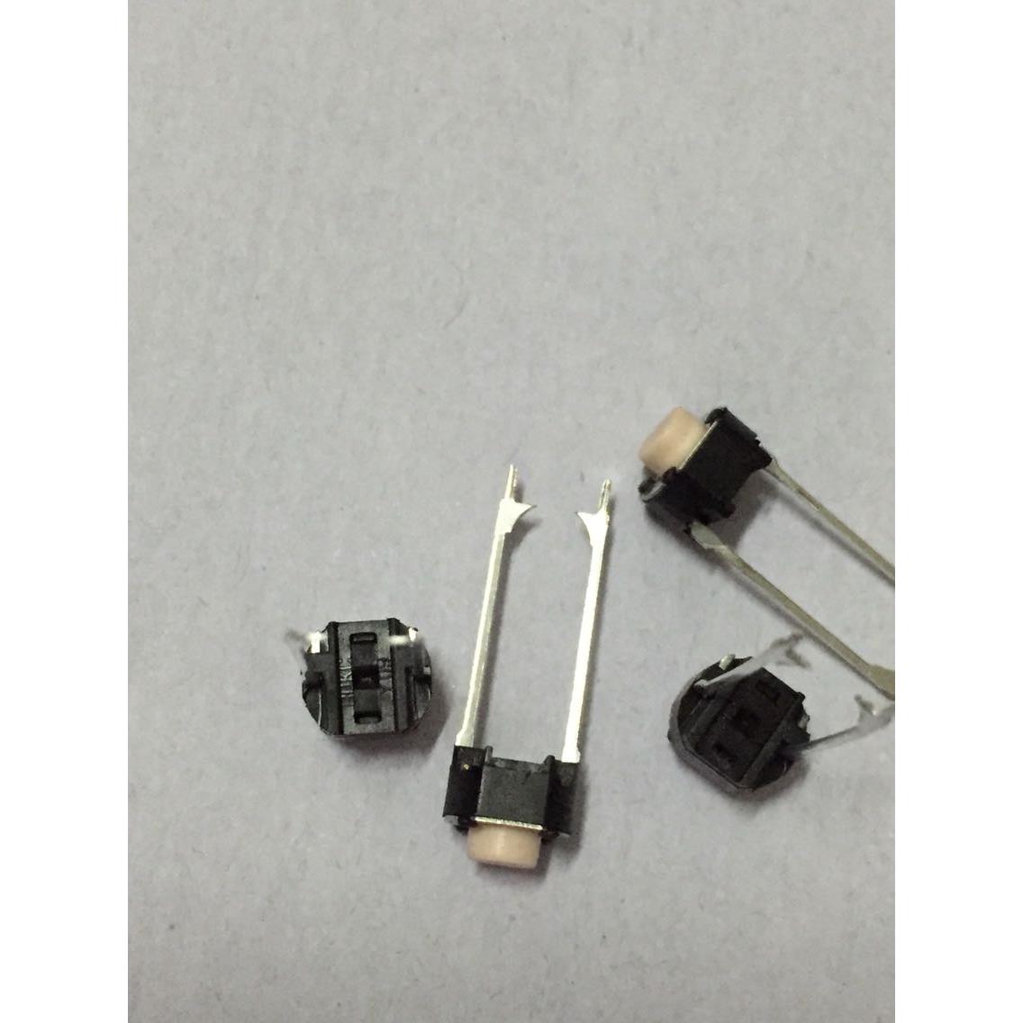 HDKC 6X6X5 直插2脚微动复位轻触按键开关 圆型白色柄 全新