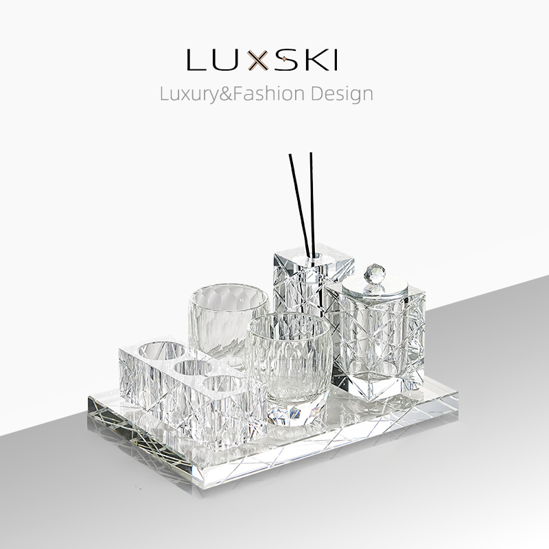 水晶牙刷置物架新婚新居乔迁送礼