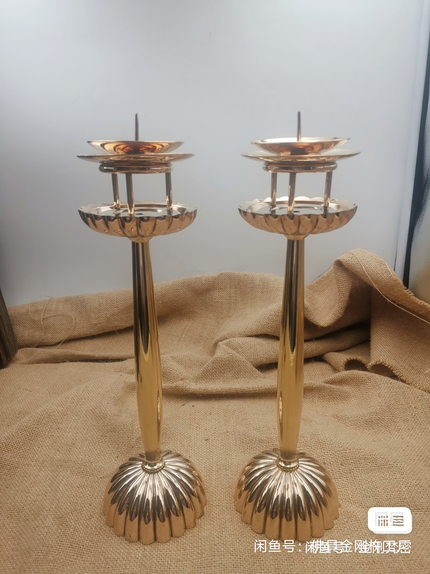 桔灯尺寸29cm，单个重1050克左右 一对2.1kg左右，青铜实心铸造，