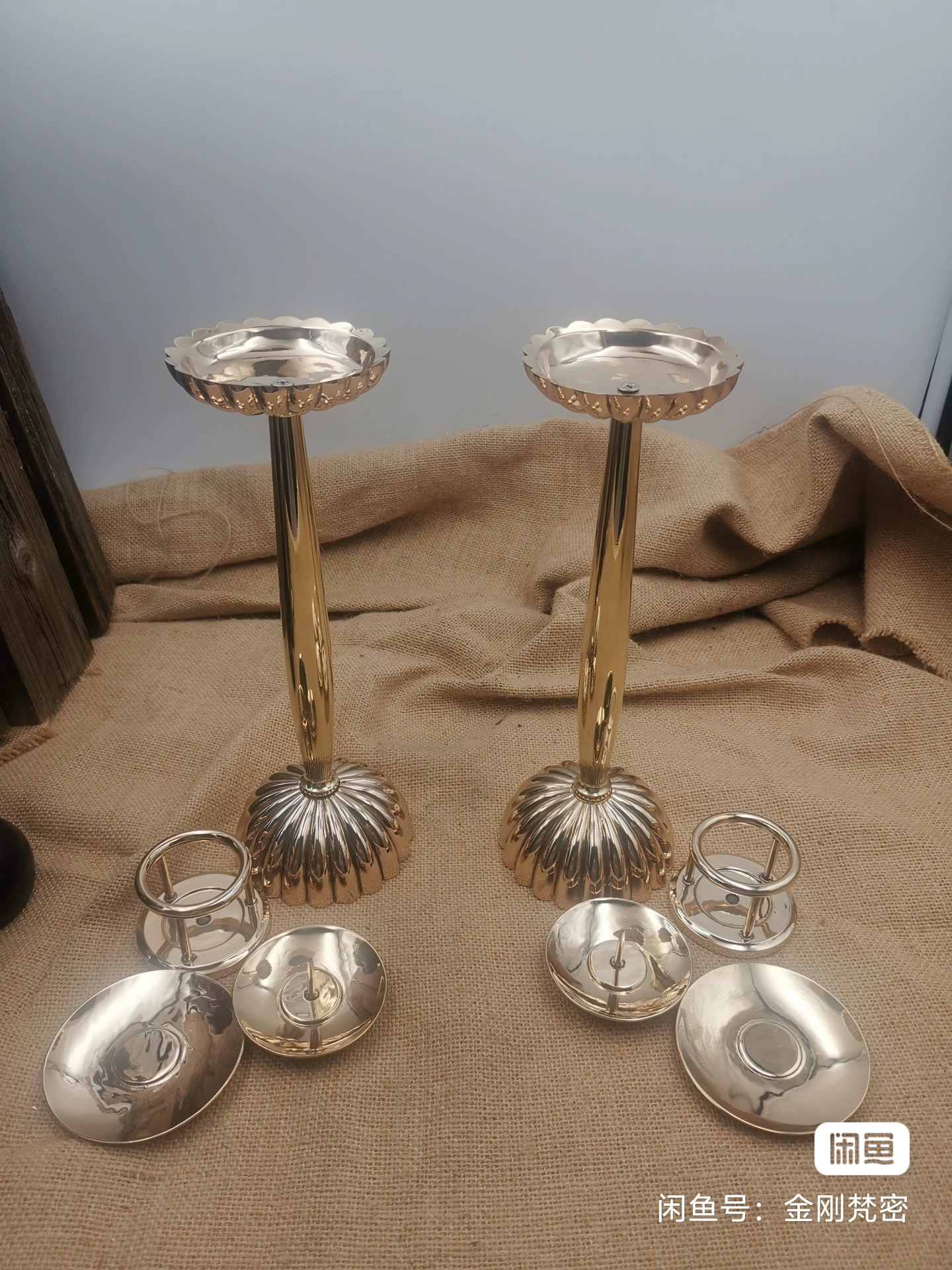 桔灯尺寸29cm 单个重1050克左右 一对2.1kg左右 实心精工打磨