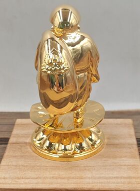 镀金大黑天财神高约10厘米家居佛堂寺庙摆件工艺