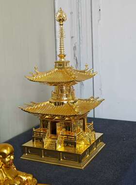 89厘米超大多宝塔，重52公斤左右，纯铜材质，贴金，29999