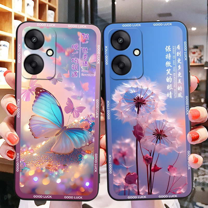 彬彧适用于红米13r 5g手机壳23124rn87c蒲公英保护套redmi13c软硅胶外壳hognmi13r防摔高级感hm13r新款ml13c