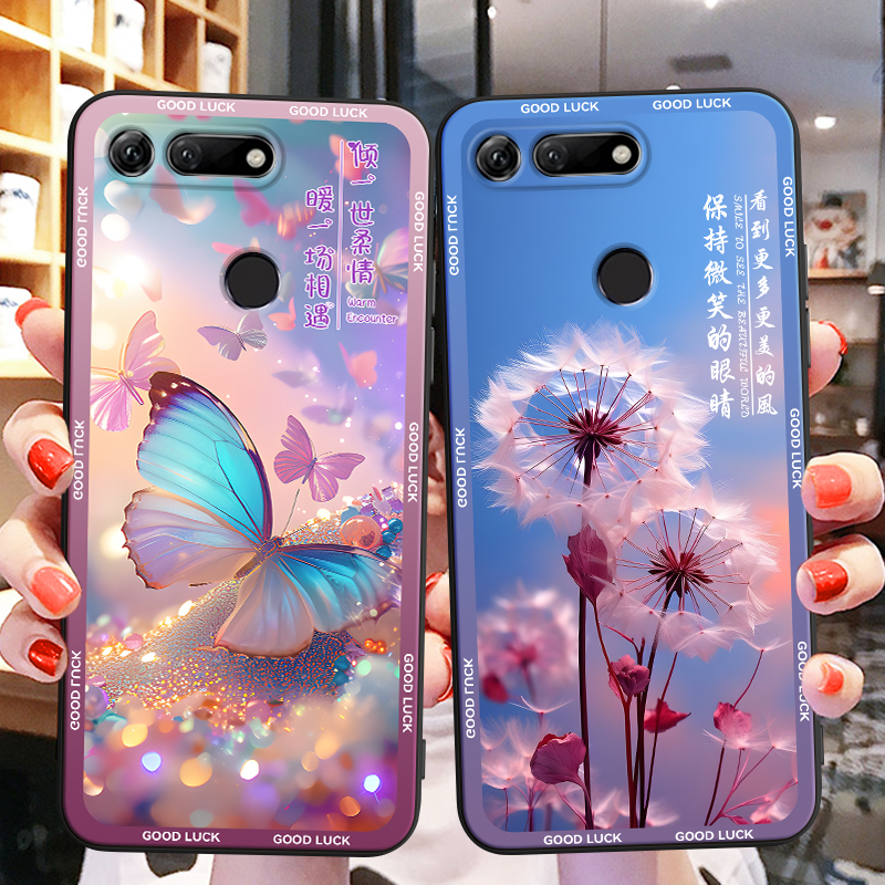 彬彧适用于华为荣耀v20手机壳huawei防摔保护套pctal00网红梦幻感6.4寸软硅胶pctal1o防摔外壳honorv二零气质