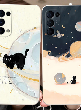 彬彧适用于OPPOReno5Pro5G手机壳rone5pr0猫咪0pp0Rneo5pro硅胶Ren05pro学生5G星空reon5pro防摔可爱高级感软