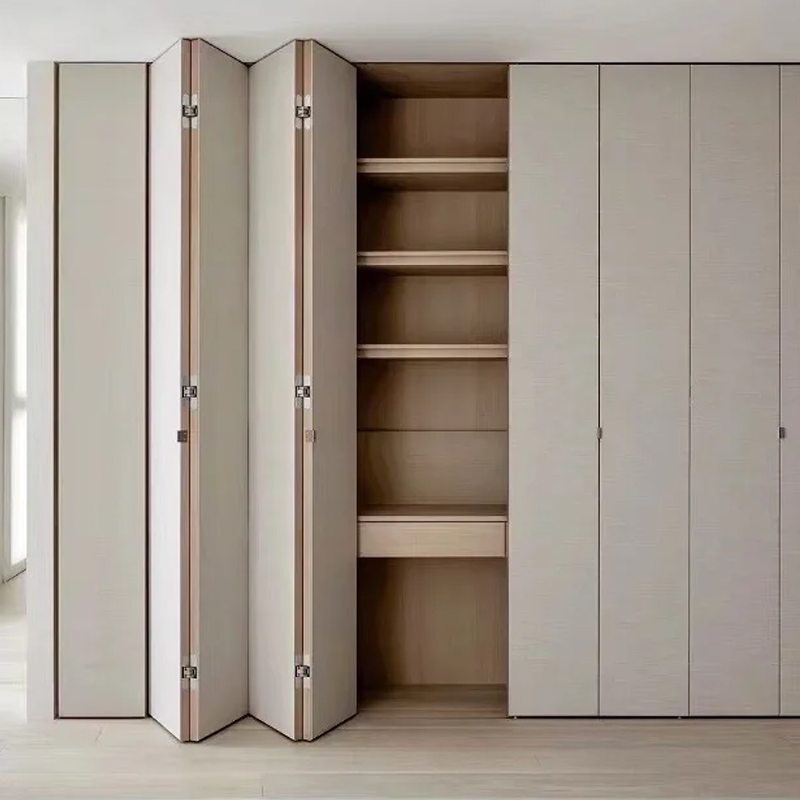 实木折叠门现代简约卧室房间门阳台厨房隔断门客厅屏风折叠推拉门