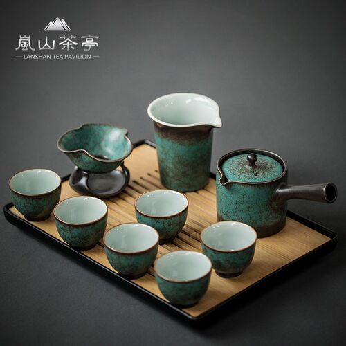 岚山日式茶c壶茶杯茶具套装家用轻奢高档客厅泡茶小陶瓷功夫办公