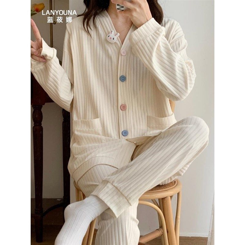 孕妇睡衣春秋纯棉产后3月份4哺乳月子服夏季薄款产妇喂奶家居服女,孕妇装/孕产妇用品/营养,家居服套装,淘宝优惠券,粉丝福利购,淘宝优惠卷