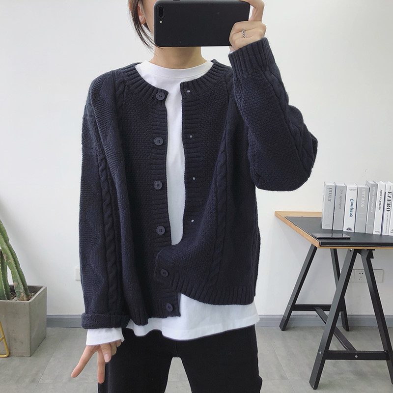 公婆家 加厚毛衣外套女秋冬2021年新款宽松韩版针织开衫秋季上衣,女装/女士精品,毛针织衫,淘宝优惠券,粉丝福利购,淘宝优惠卷