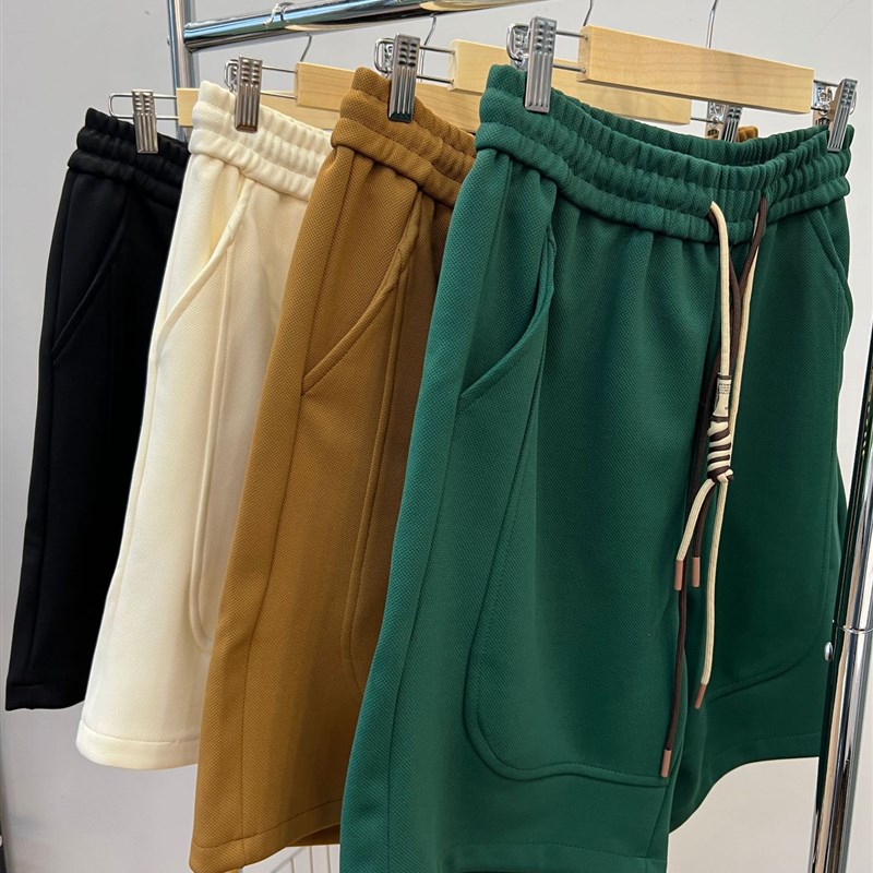 宽松潮牌休闲裤子潮流百搭男士美式大码五分裤男款短裤夏季