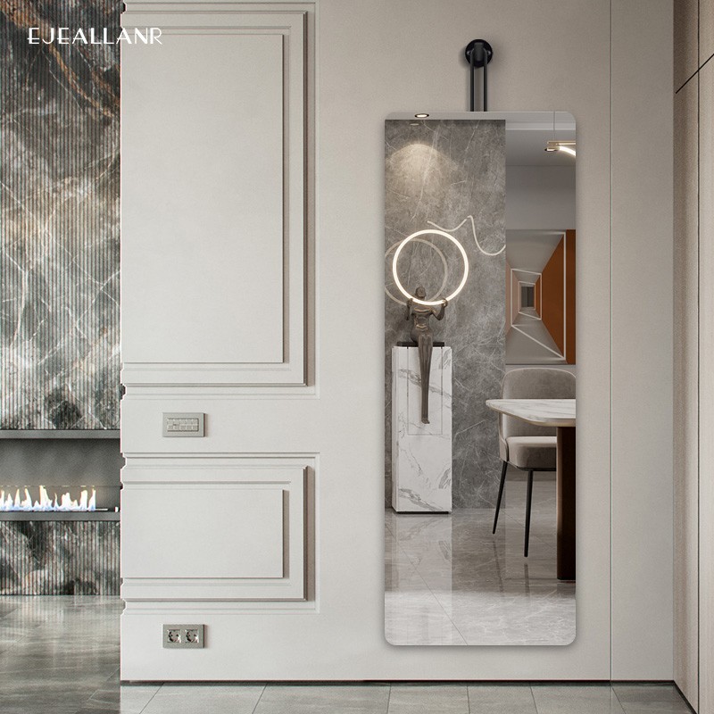 网红镜子全身穿衣镜壁挂家用超窄玄关卧室试衣镜挂墙式简约大镜子