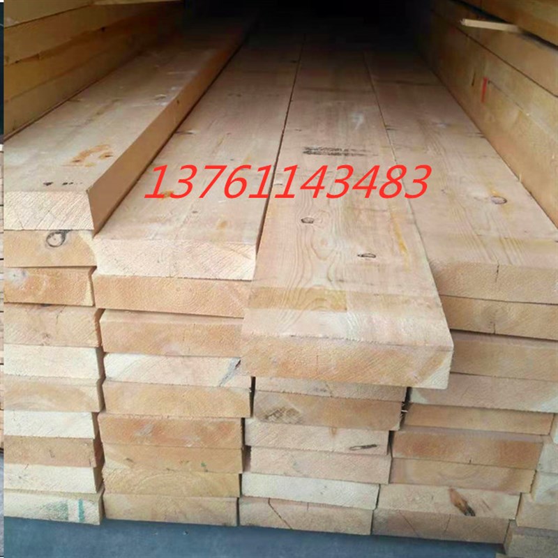 烘干5X20樟子松大板楼梯踏板装修用跳板实木板方楼板桌面板凳面板