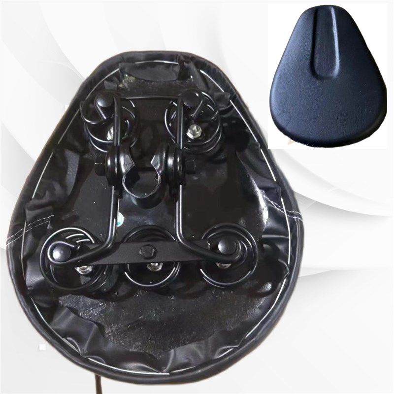 五个弹簧铁壳鞍座加厚海绵代驾电动车改装加大代驾座包自行车坐垫