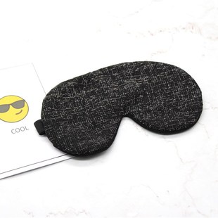 新款舒适麻布纯棉遮光眼罩学生午休冰袋冰敷热敷睡眠眼罩