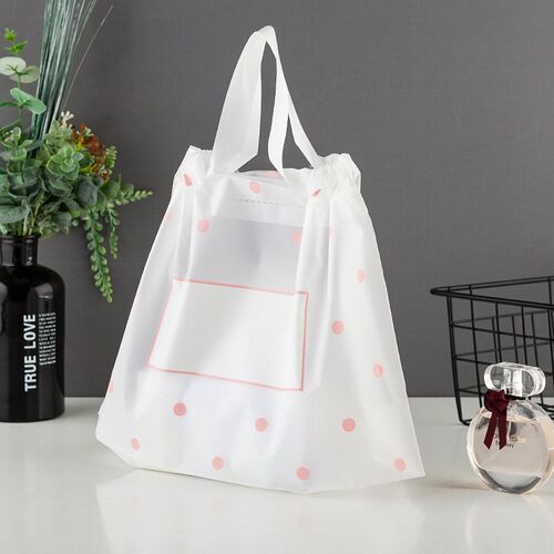 收口卡通礼品袋塑料包装袋外卖快餐打包塑料手提袋购物服装袋定做