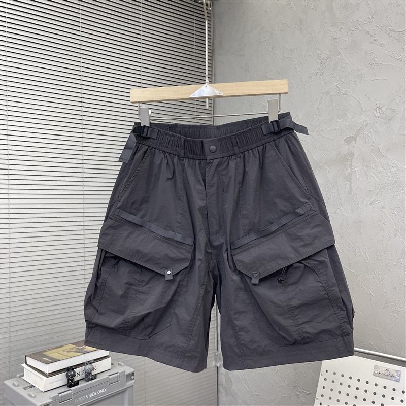 2025夏季新款潮牌男士宽松时尚休闲短裤美式个性街头五分裤工装裤