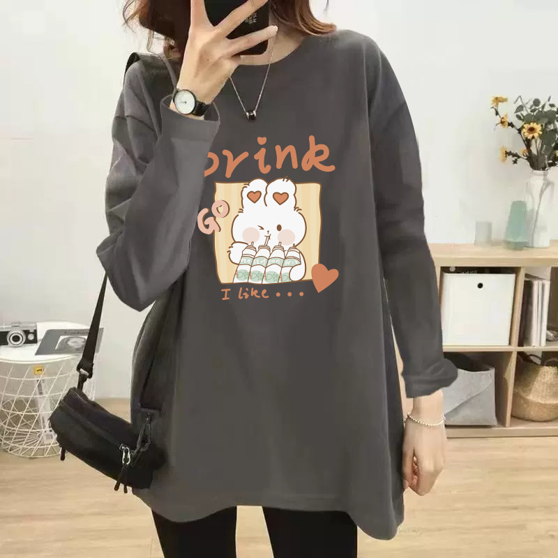 哺乳衣外出辣妈款上衣202u3产后哺衣服秋装外穿期纯棉秋冬打底衫