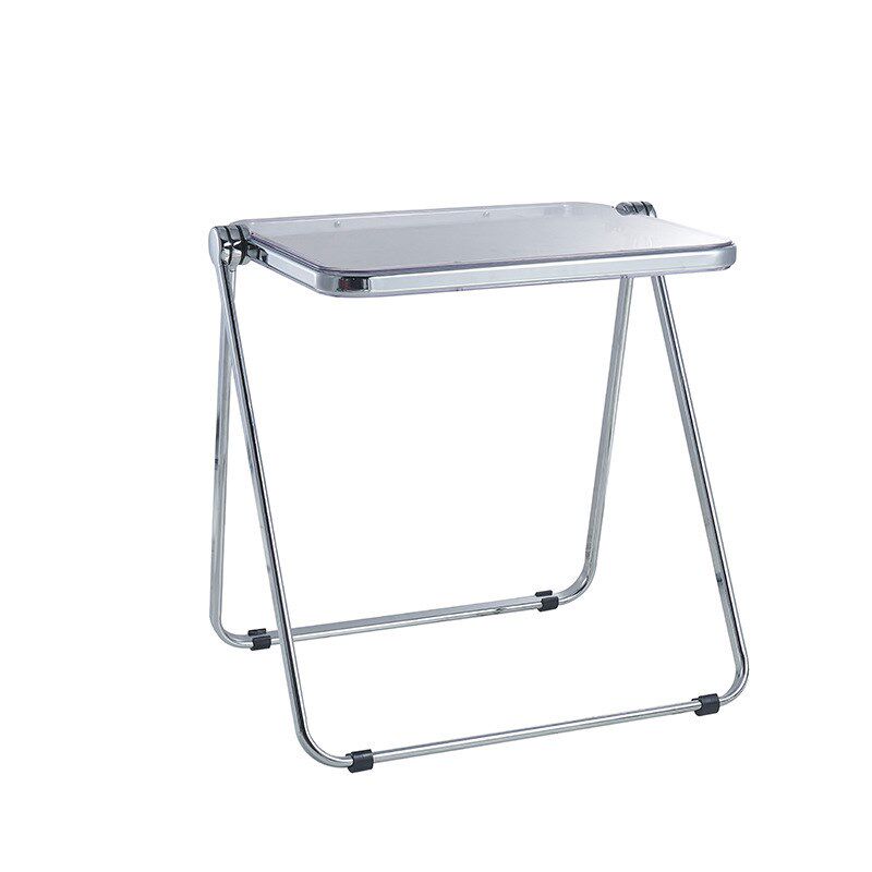 北欧折叠桌家用书房简约现代网红亚克力透明桌椅组合便携学习书桌