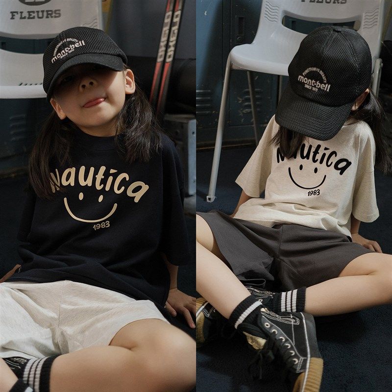 【5/24 10:00上新】字母笑脸短袖T恤,童装/婴儿装/亲子装,T恤,淘宝优惠券,粉丝福利购,淘宝优惠卷