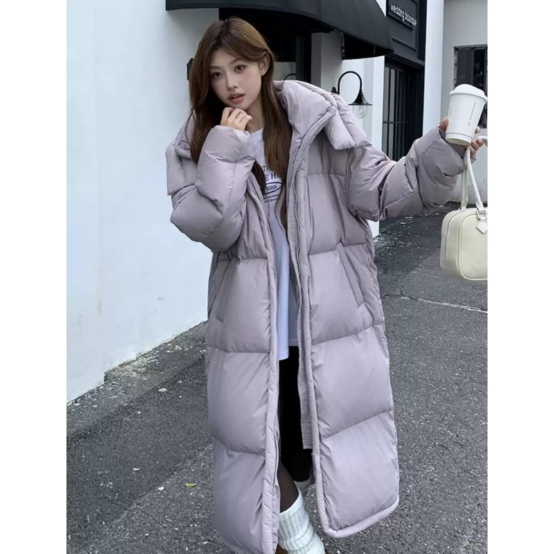 冬季泡芙柔软棉服女2025年新款中长款过膝大被子宽松加厚保暖外套,女装/女士精品,棉衣/棉服,淘宝优惠券,粉丝福利购,淘宝优惠卷