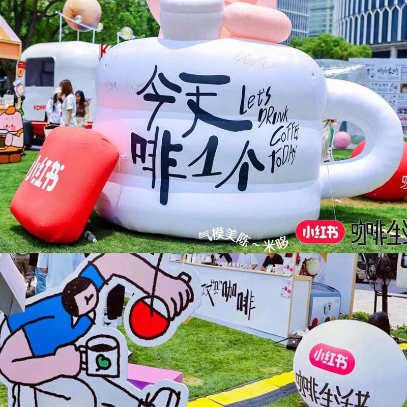 充气斜纹尼制卡通吉祥物玩偶x气模定制开业活动动物模型广告宣传