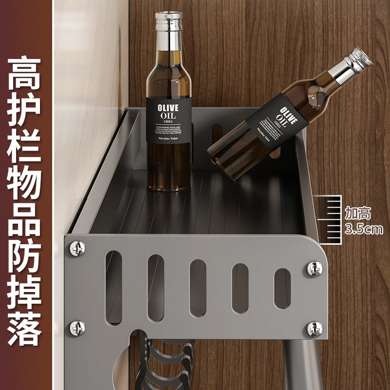 厨房收纳置物架免打孔多功能家用神器壁挂式筷子刀架用品大全挂架