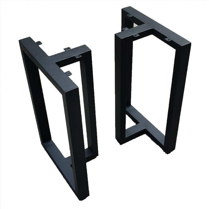 铁艺定制办公会议桌脚大板桌子支架书桌餐桌腿橱柜支撑茶台吧台腿