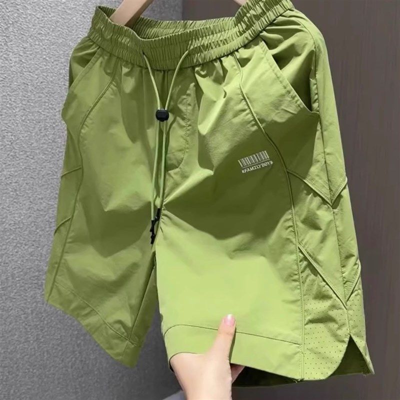 夏季新款百搭运动休闲绣花男士轻量,透气,时尚,宽松,速干短款,男装,休闲裤,淘宝优惠券,粉丝福利购,淘宝优惠卷