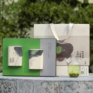 前绿茶空双茶叶包春叶明包装 罐龙井铁盒罐装 盒铁茶茶礼盒定制通用