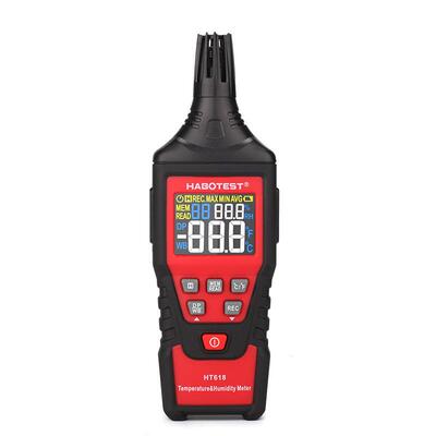 HABOTEST华博HT618数字温湿度计检测仪工业级高精度手持温度湿度