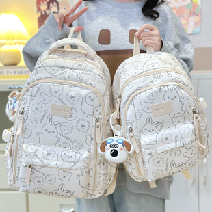 学院风可爱书包女ins小众不撞款背包旅游轻便初中高中学生双肩包