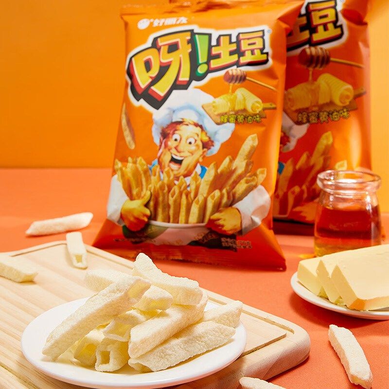 好丽-友呀土豆70g薯条蜂u蜜黄油儿童休闲有趣膨化小零食品整箱,婴童食品,宝宝饼干,淘宝优惠券,粉丝福利购,淘宝优惠卷