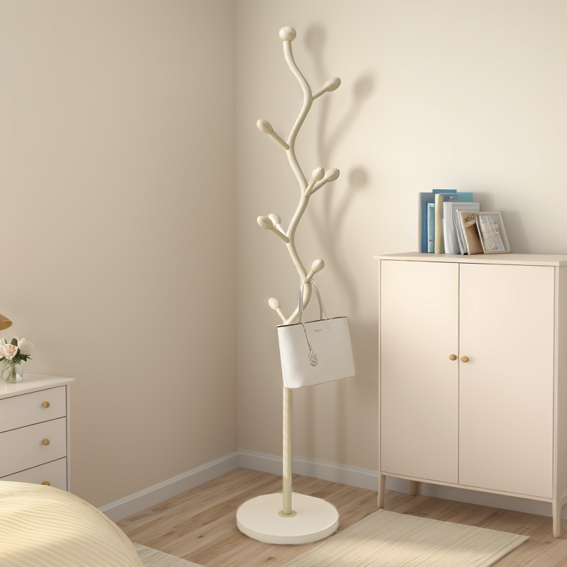 衣架落地卧室2025新款轻奢高级感挂衣架结实耐用树枝衣帽架奶油风