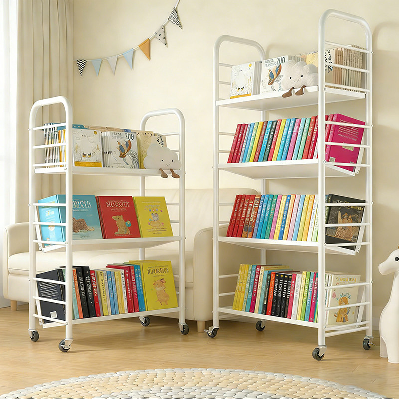 书架落地置物架客厅不占地方可移动小书架初中生专用铁艺书本收纳,住宅家具,儿童书架,淘宝优惠券,粉丝福利购,淘宝优惠卷