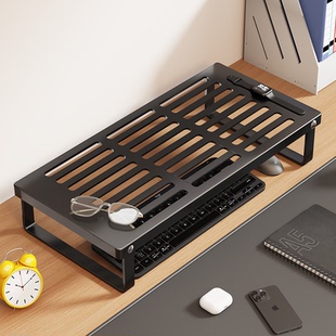 笔记本电脑支架散热底座烧烤架支撑架家用桌面增高台支架托悬空办公桌宿舍加高显示器增高台铁艺散热架支架子