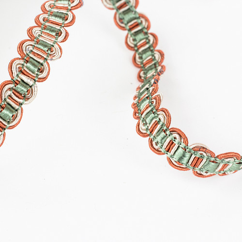 1公分宽波浪小边窗帘花边辅料配件沙发鞋帽镶边装边布艺花边15米