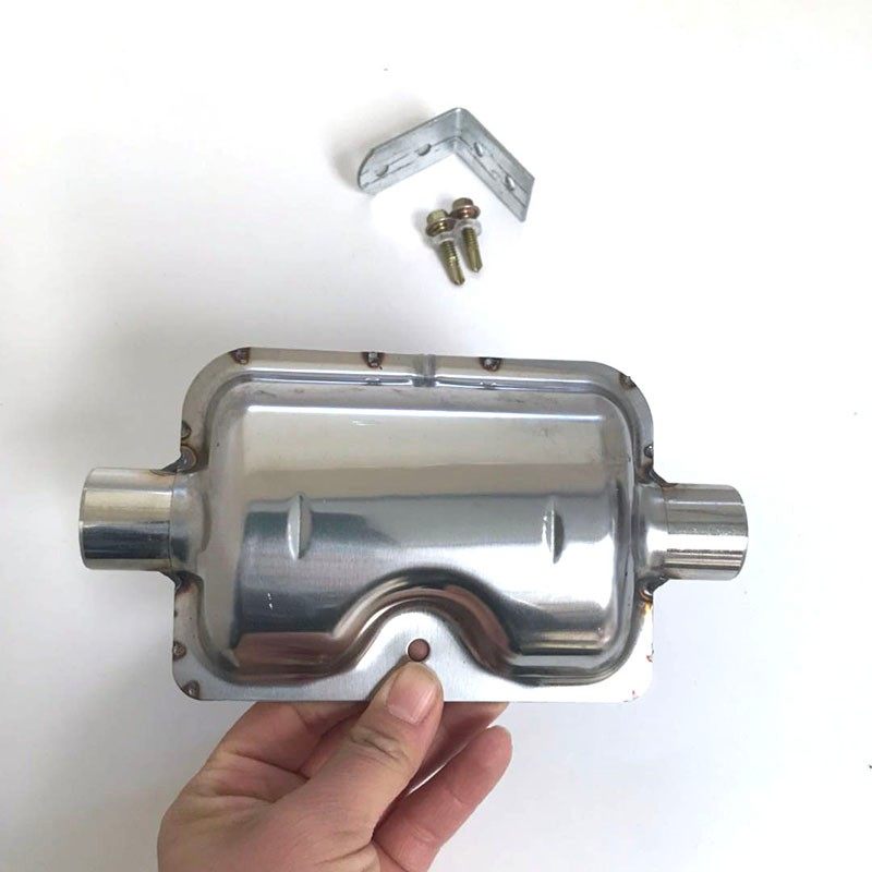 柴暖配件消音器驻车加热器配件排气管接头专用消音器降噪器