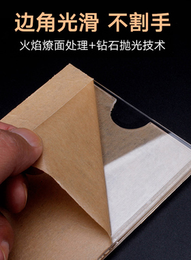 双层亚克力卡槽a4插槽定制照片标签插纸盒子展示亚克力板透明玻