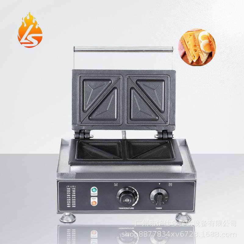 商用三明治机三角形热压方包机双面加热三文治机电热方形土司机器,清洗/食品/商业设备,其他食品加工设备,淘宝优惠券,粉丝福利购,淘宝优惠卷