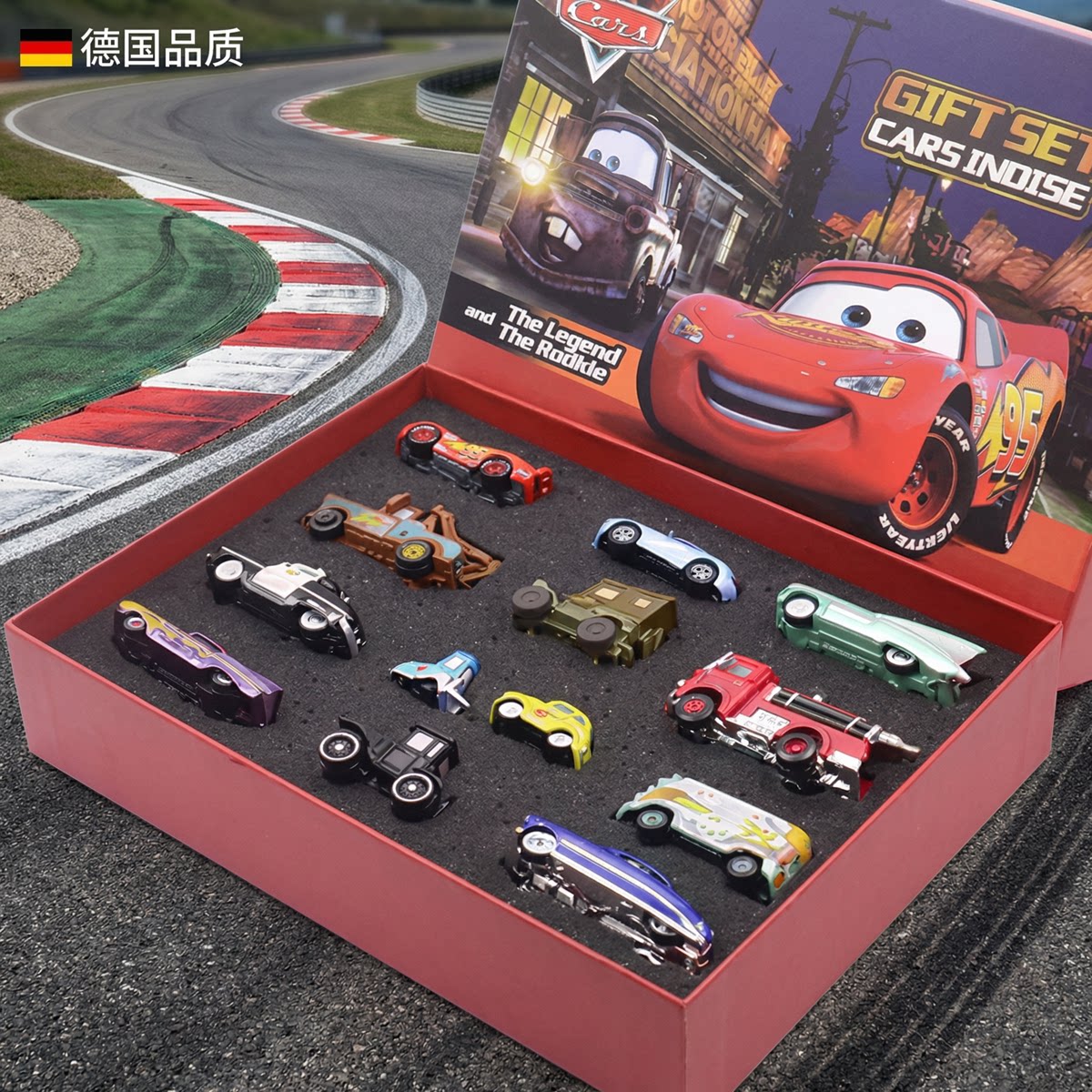 德国正品合金汽车模型玩具礼盒套装闪电麦昆儿童男孩礼物节日送礼