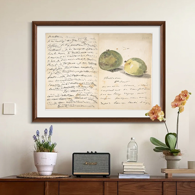 《马奈的信》客厅装饰画法式中古风高级感玄关餐厅艺术肌理挂画,家居饰品,现代装饰画,淘宝优惠券,粉丝福利购,淘宝优惠卷
