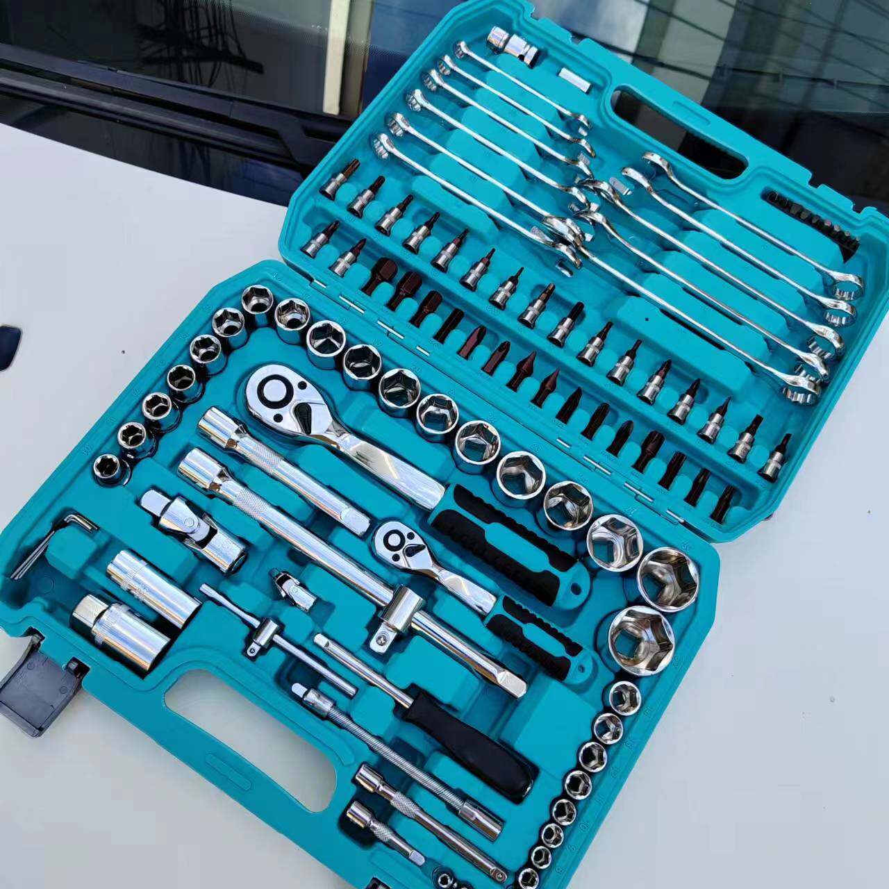 德普达汽修机修多功能棘轮快速102件套装组合随车工具多功能万能