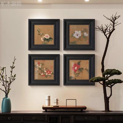 玄木堂法式中式壁龛茶室宋代美学高雅挂画入口餐厅高雅装饰画